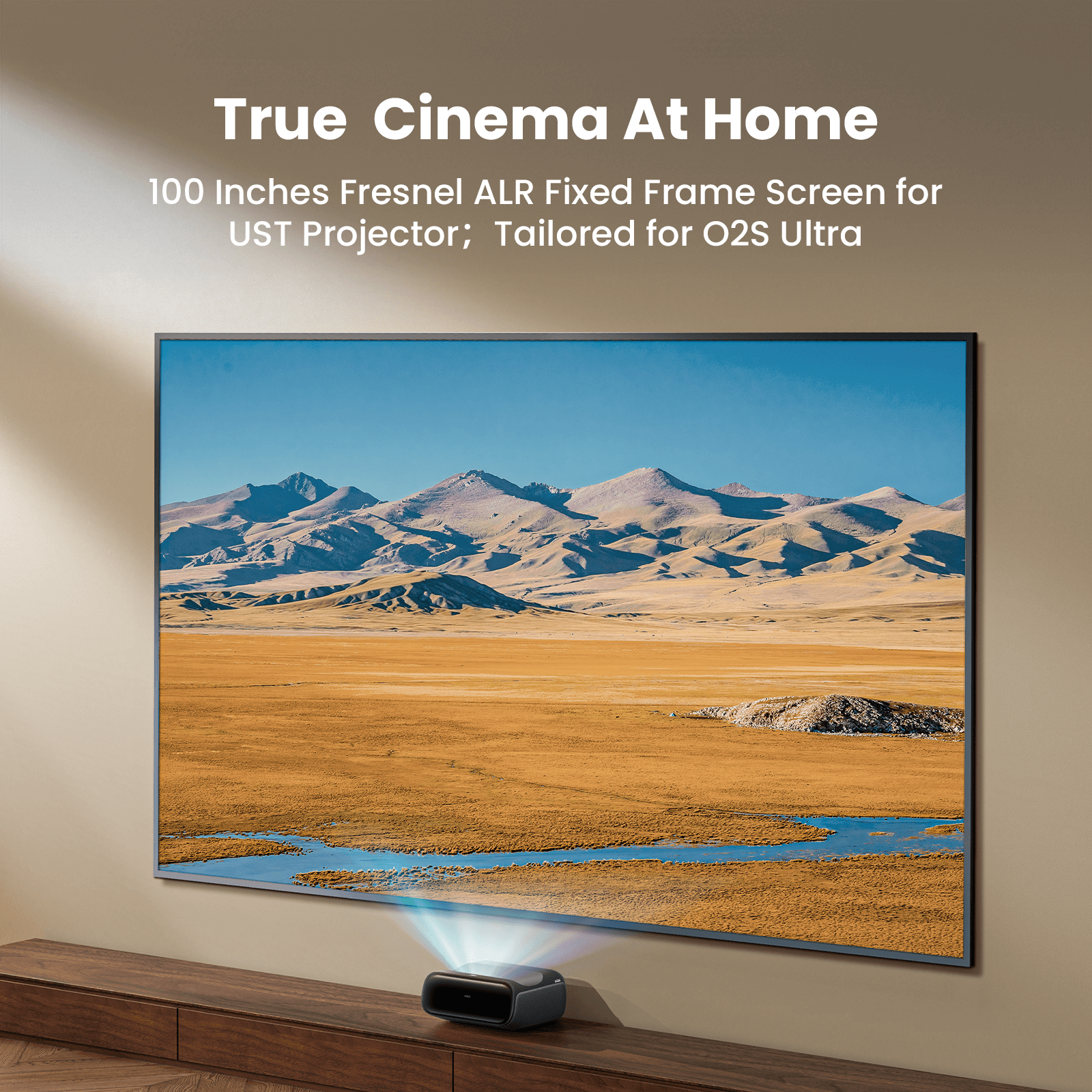 100 Inches Fresnel Fixed Frame Screen for O2S Ultra