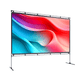 100 Inch portable projector screen front view