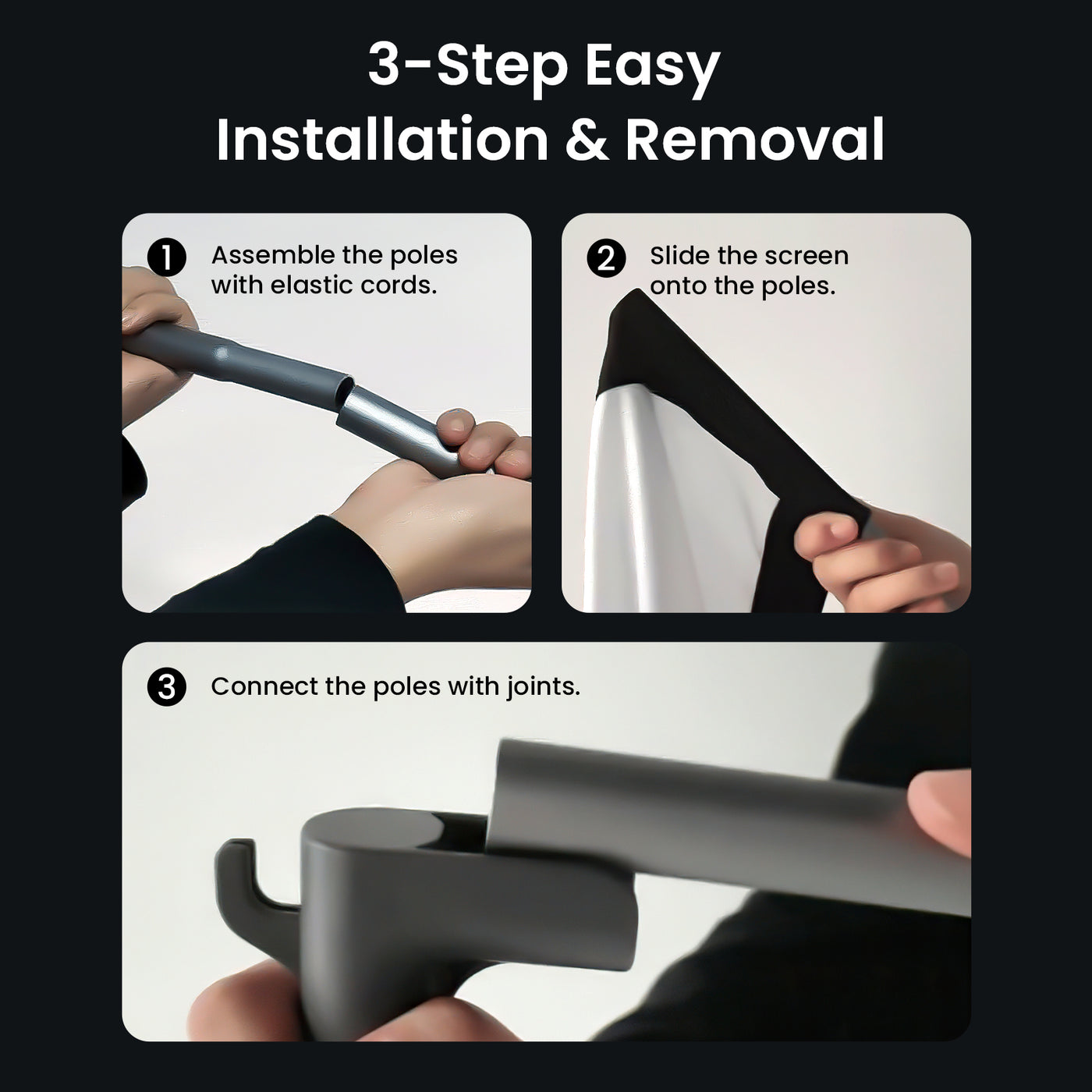 100 Inch portable projector screen with Installation