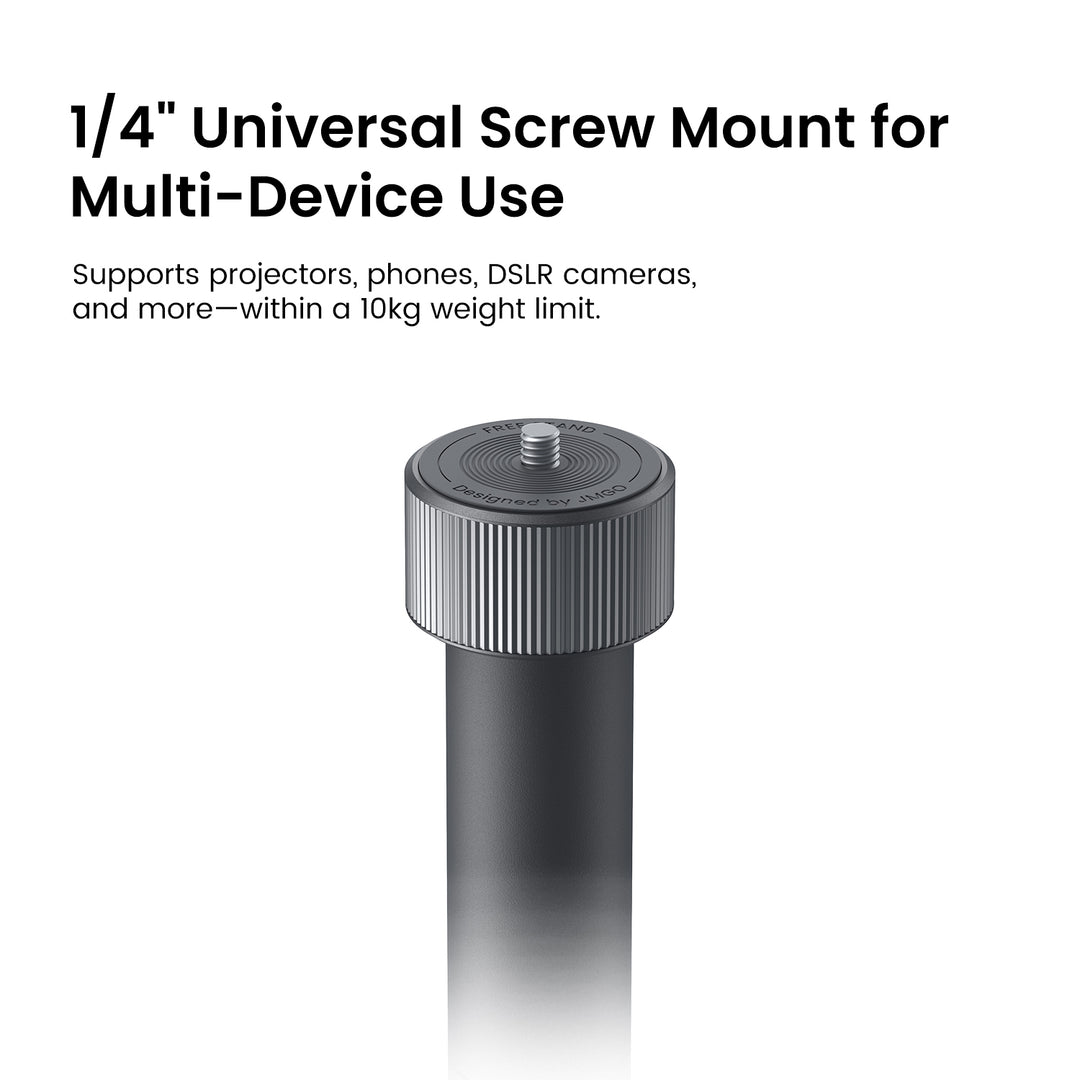 1/4" Universal Screw Mount for multi-device use on a white background