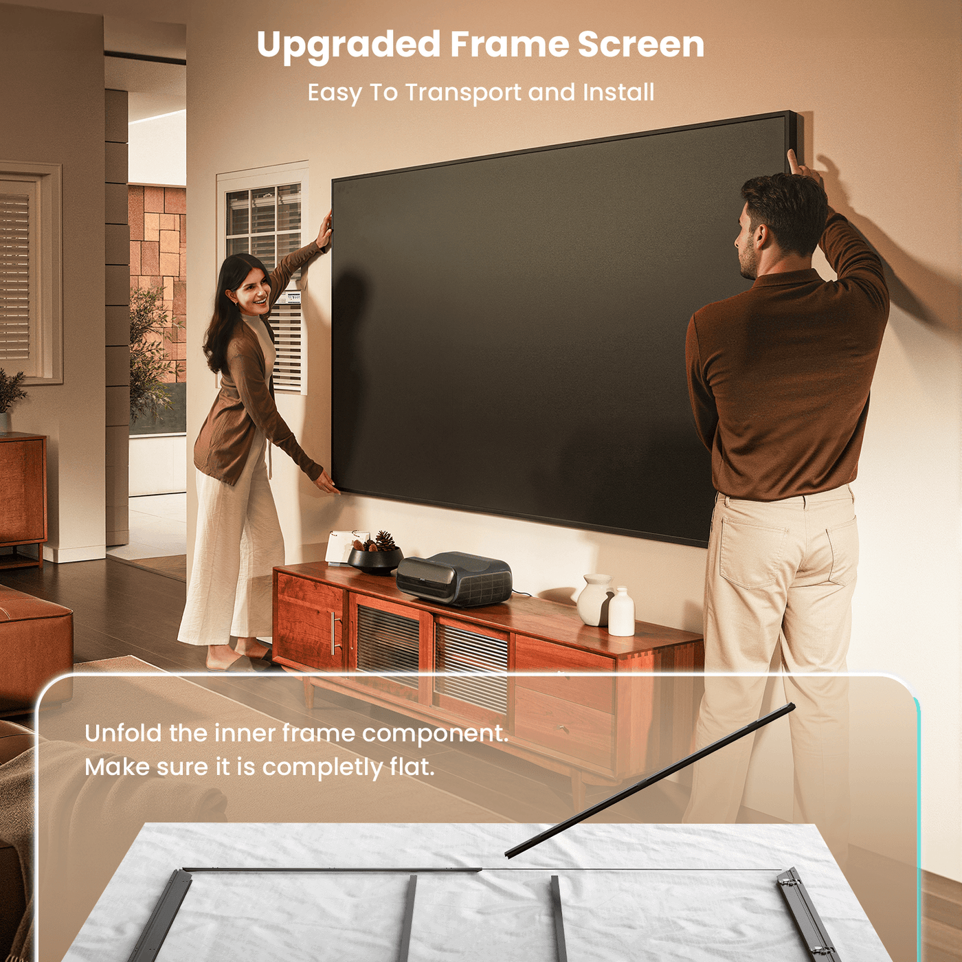 jmgo-eu | 100-Zoll-Fresnel-Festrahmen-Leinwand für O2S Ultra