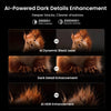 Comparison of AI-powered dark details enhancement techniques on a squirrel image.