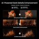 Comparison of AI-powered dark details enhancement techniques on a squirrel image.
