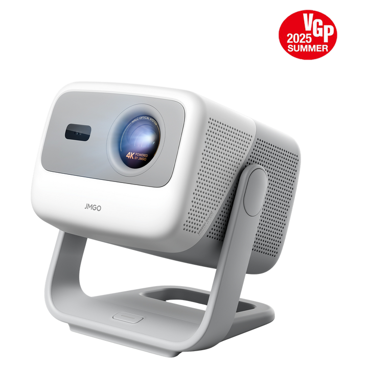 White N1S 4K mini projector with the VGP 2025 Summer logo