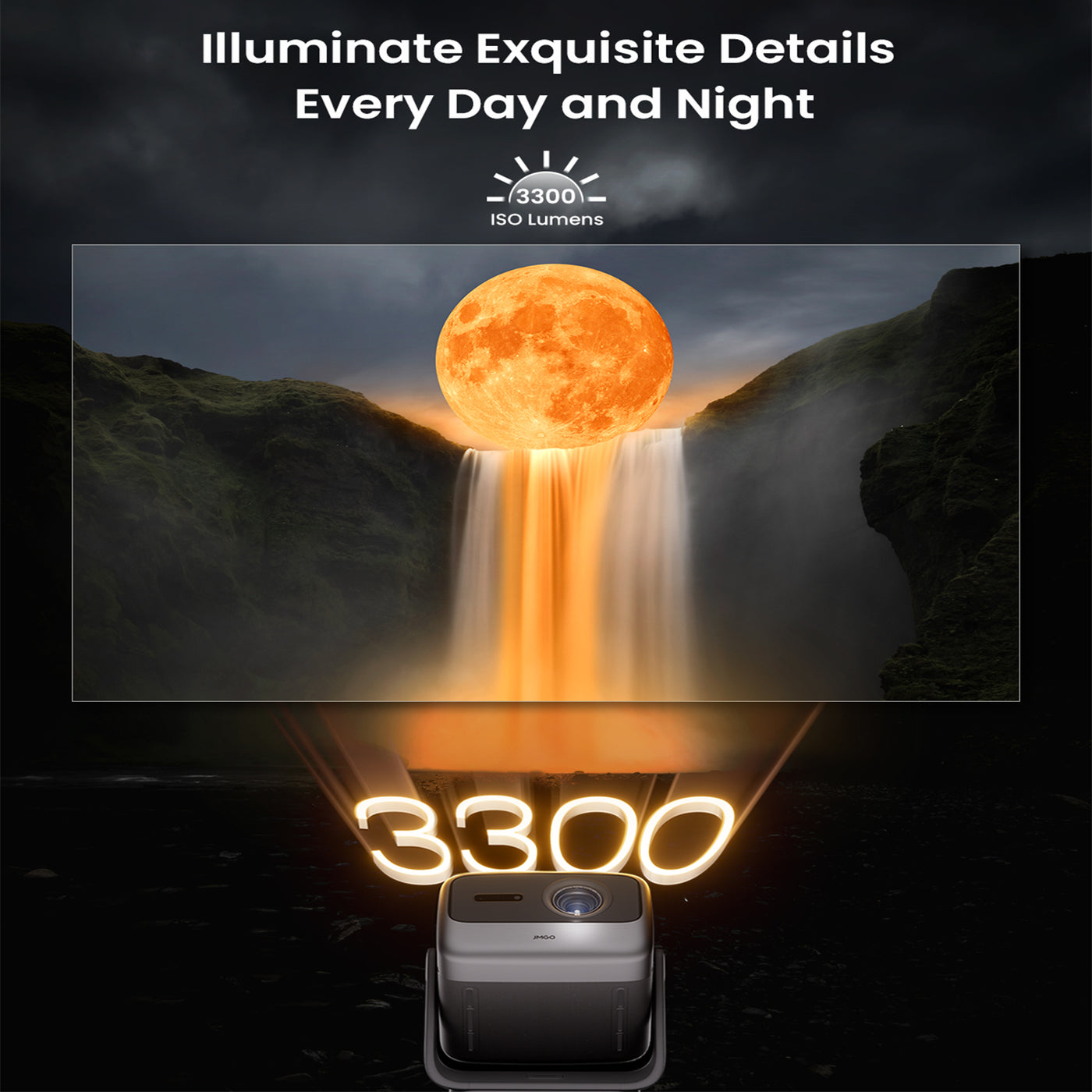 JMGO N1S Ultimate 3300 ISO Lumens 4K Projector