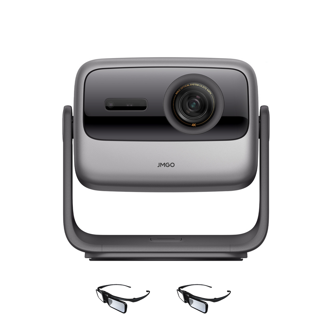 jmgo n1s ultimate 4k projector with two 3D Glasses
