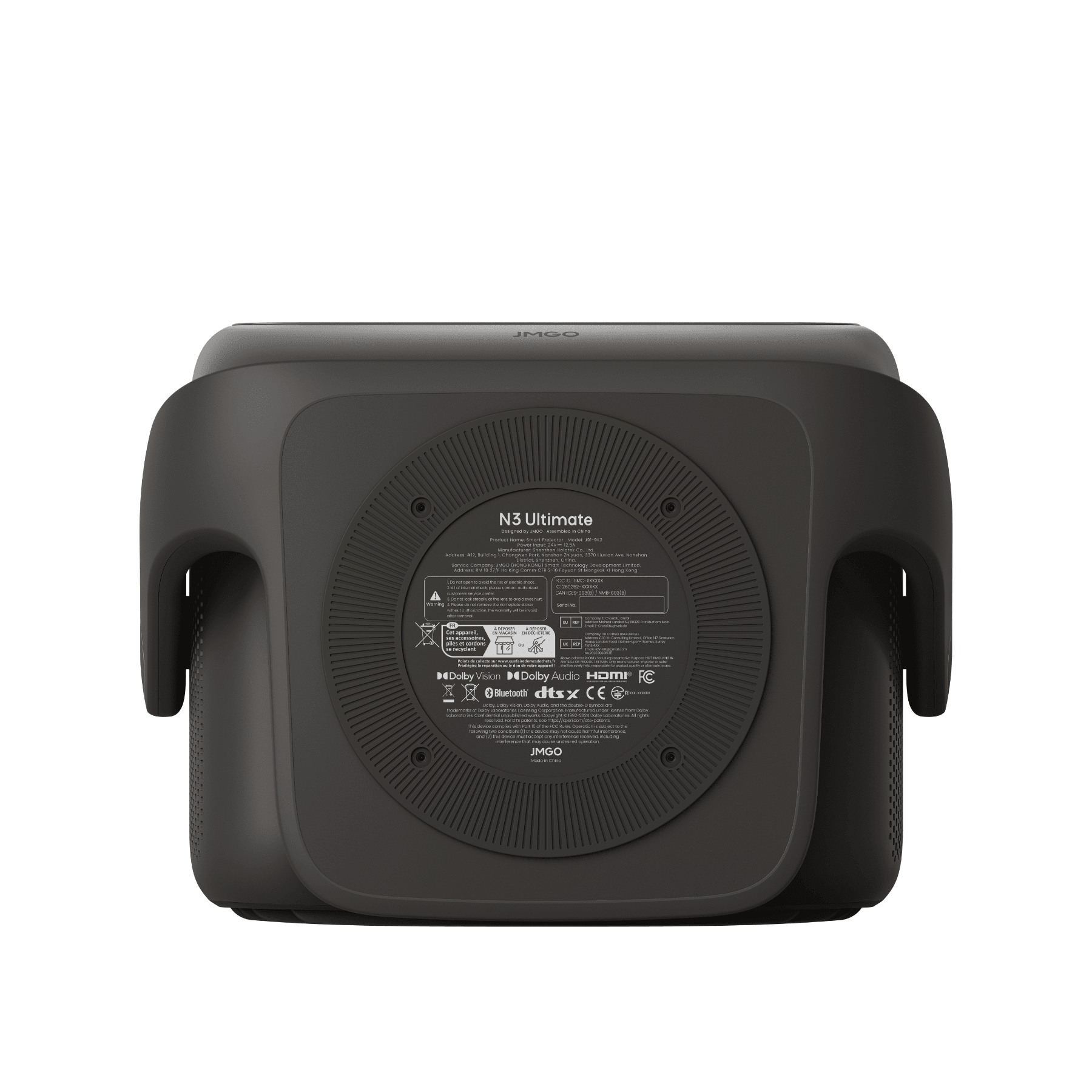 JMGO N3 Ultimate 4K Projector Bottom View