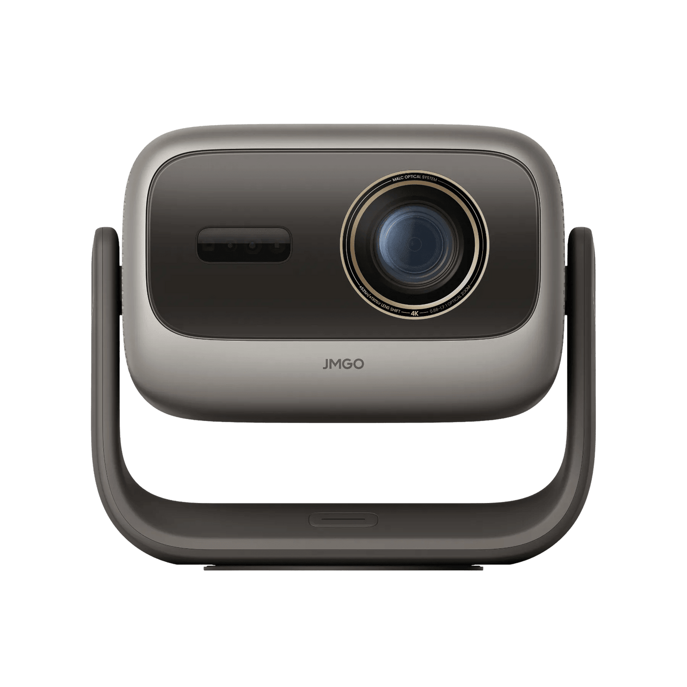 JMGO N3 Ultimate 4k projector with front view on a transparent background